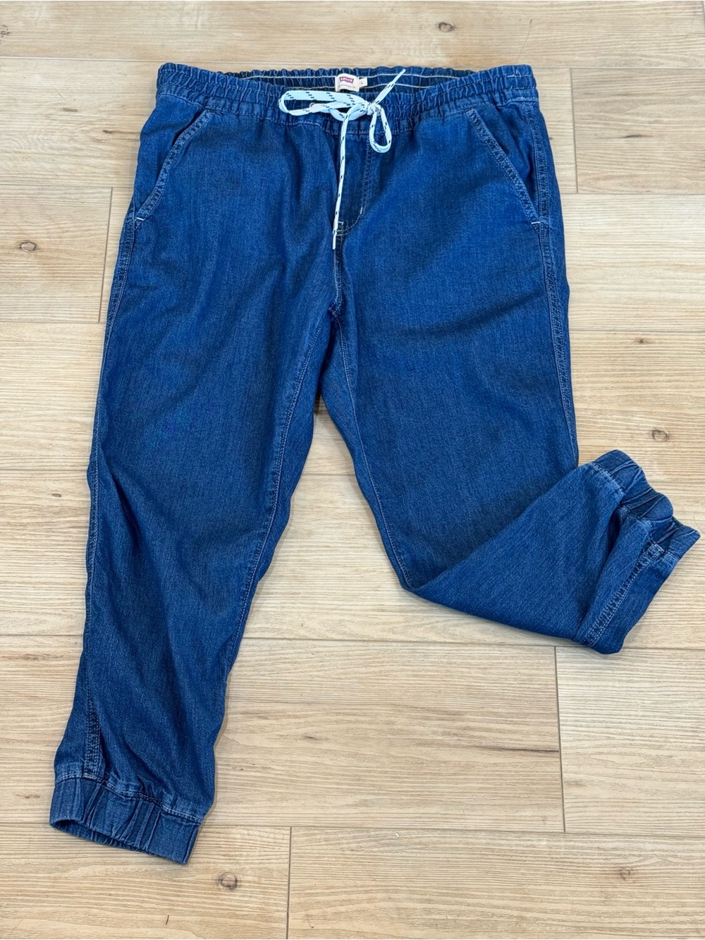 Levi's Women's Dark Blue Denim Jogger Pants